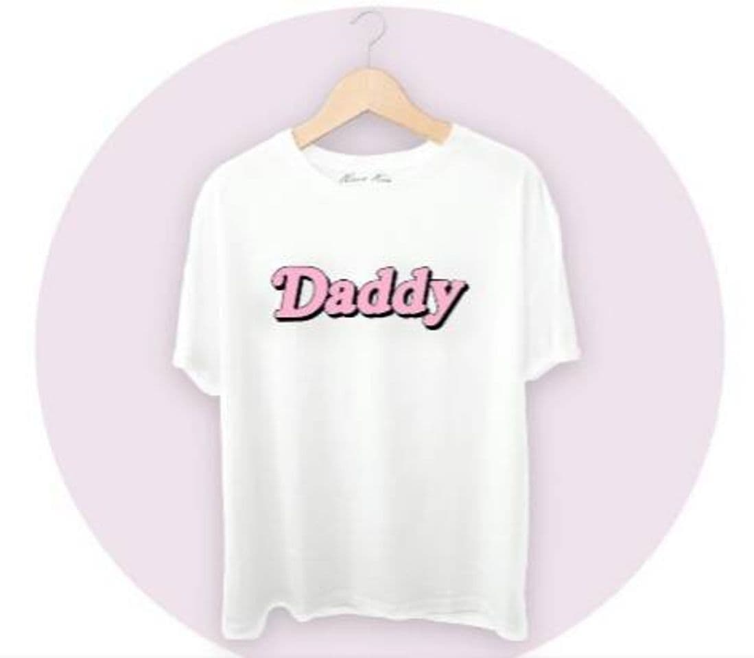 Moda Remera daddy color blanco