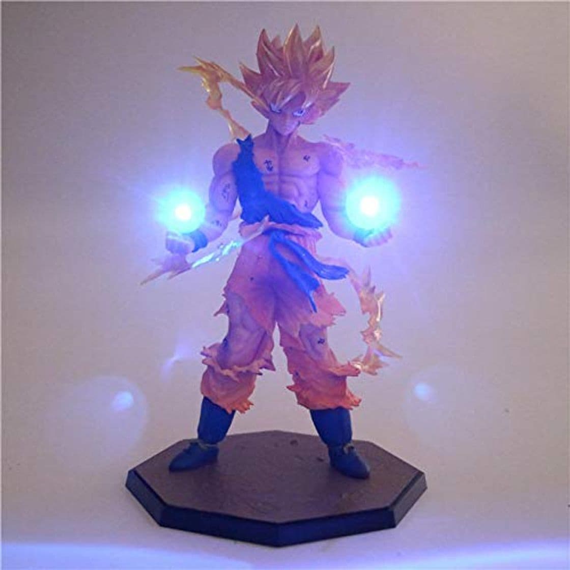 Product Yvonnezhang Anime Dragon Ball Z Son Goku Luz LED Super Saiyan PVC Figura de acción de colección Modelo Toy Night Light para Niños Regalo lámpara Decor 3