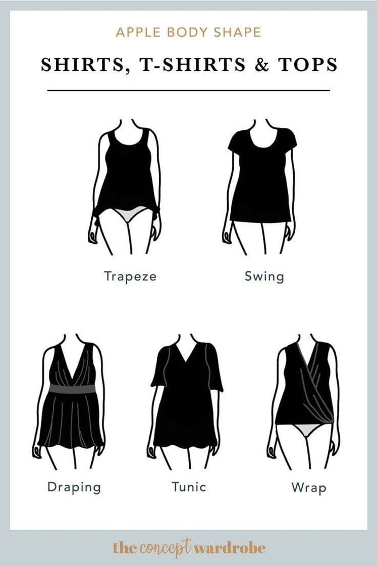 Fashion What kind of tops fit best for apple body shape