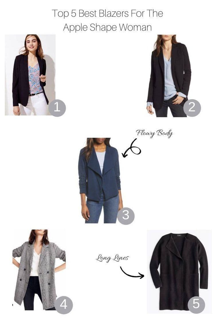 Fashion Blazers for apple shaped women