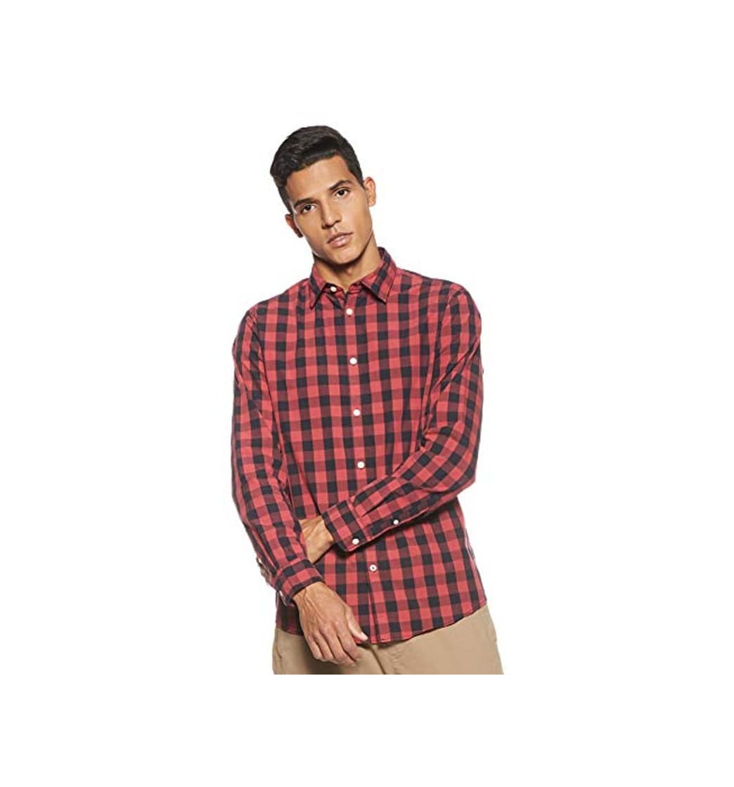 Product JACK & JONES Jjegingham Shirt L/s Camisa, Multicolor