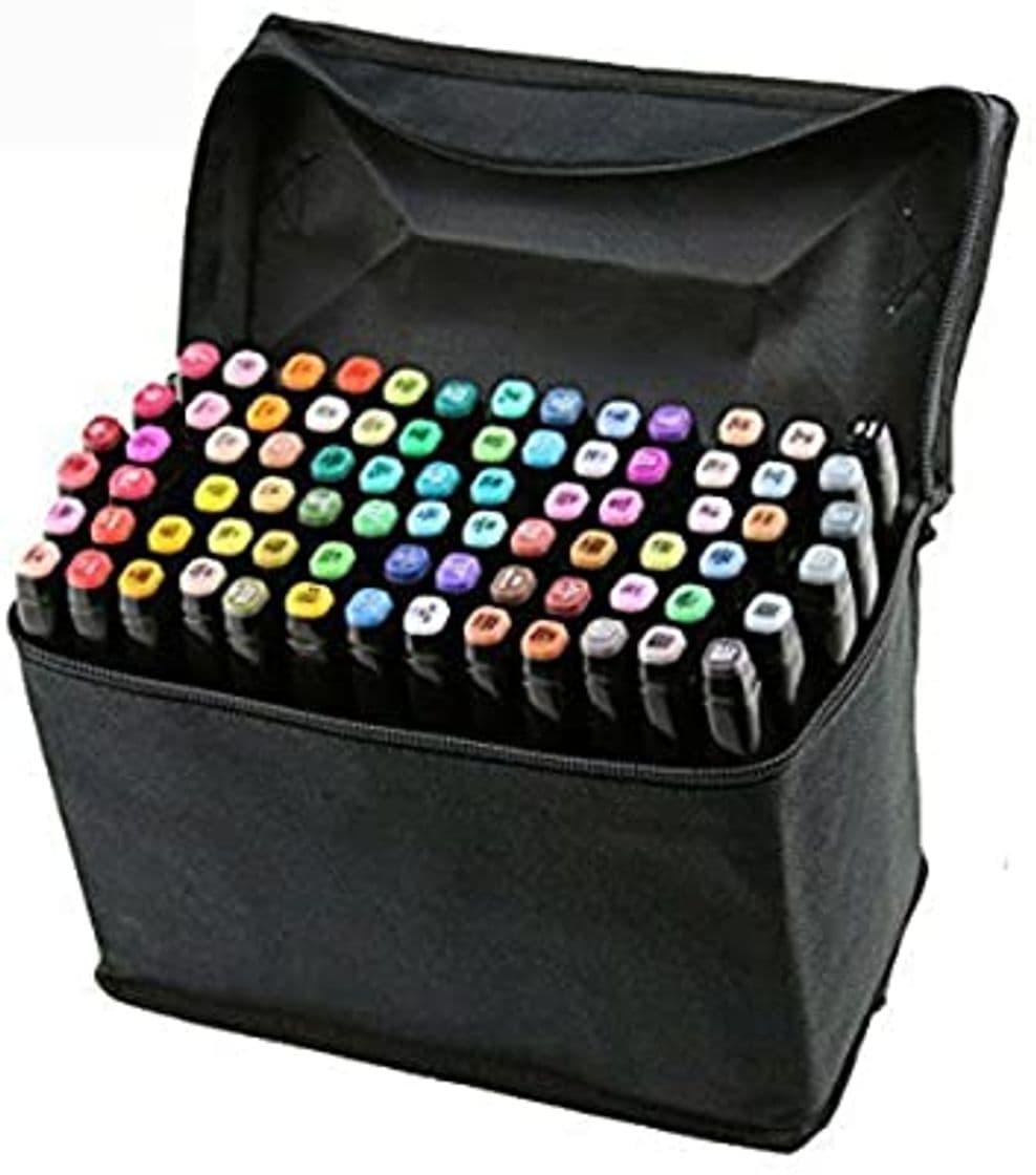 Producto Marker Pen[80PCS],Vococal® Markers Colors Rotuladores Pluma,Doble-punta(1mm/6mm) Rotuladores a Base de Alcohol Lápiz