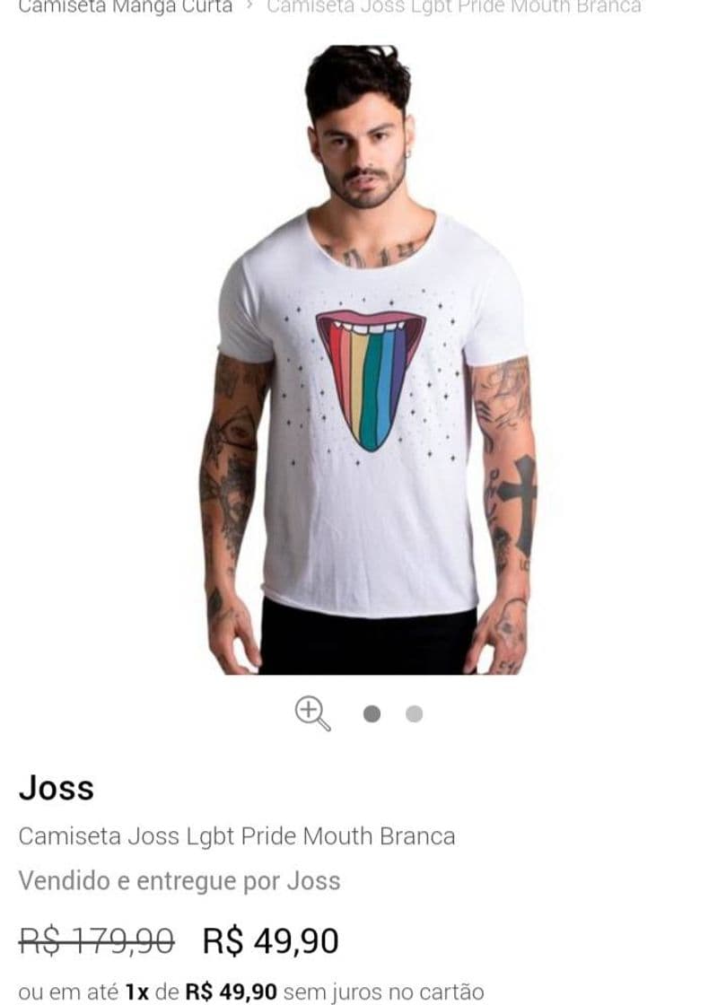 Moda Camiseta Joss Lgbt Pride Mouth Branca - Compre Agora | Dafiti Brasil