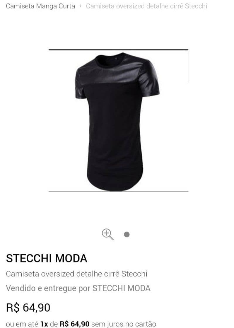 Moda Camiseta Oversized cirre stecchi 