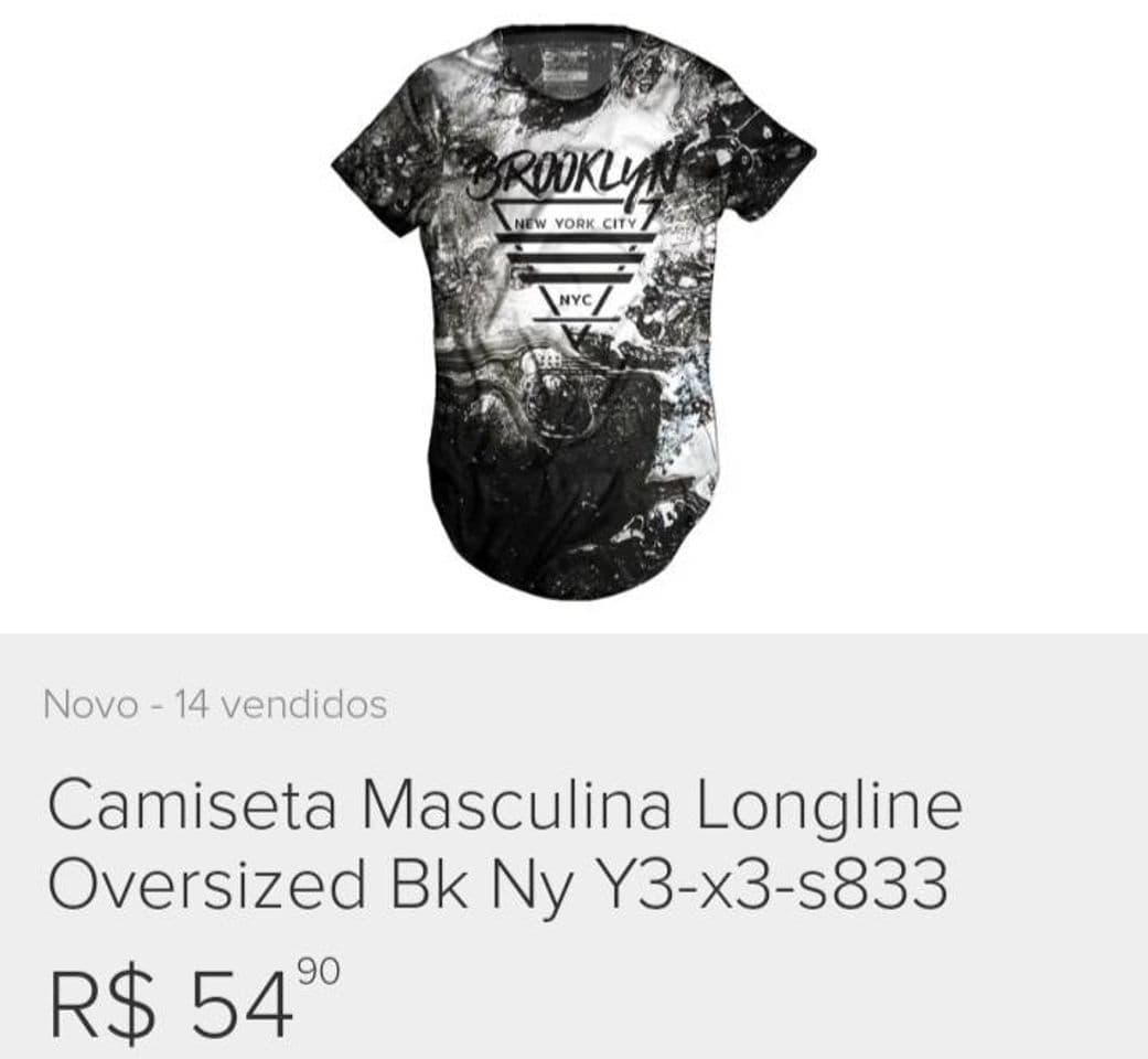 Moda Camiseta longline oversized by ny