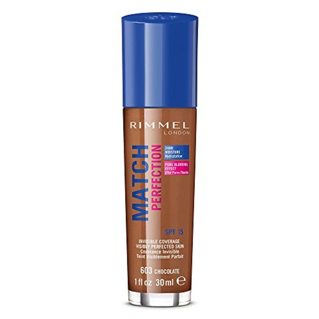 Place Rimmel London Match Perfection Foundation Base de Maquillaje Tono 603 Chocolate