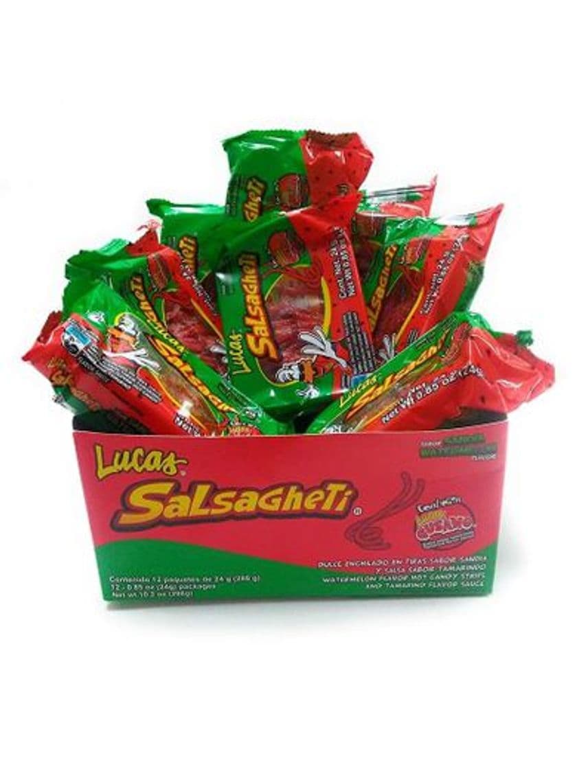 Product Lucas Salsagheti Watermelon Flavor with Gusanos Tamarind Flavor Sauce