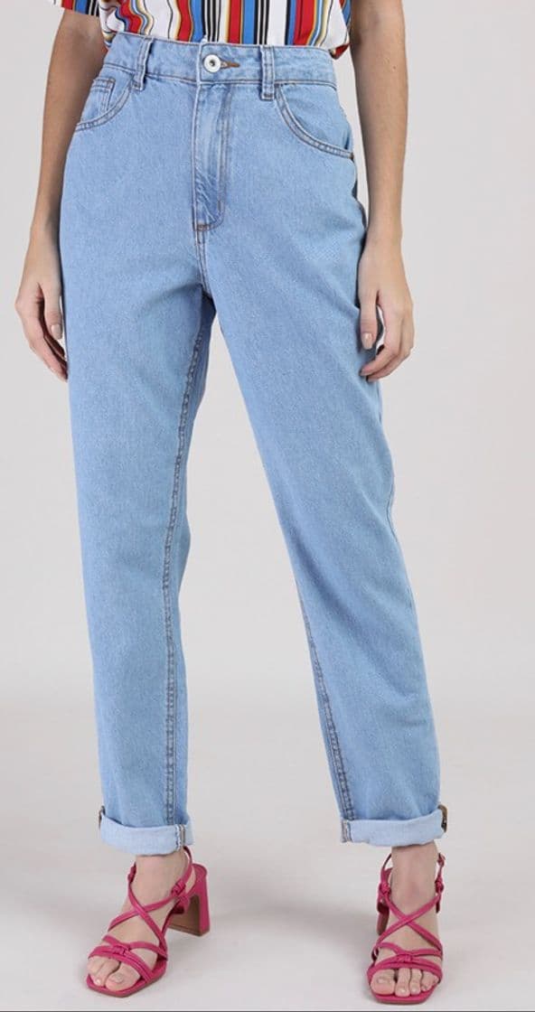 Moda Calça mom jeans