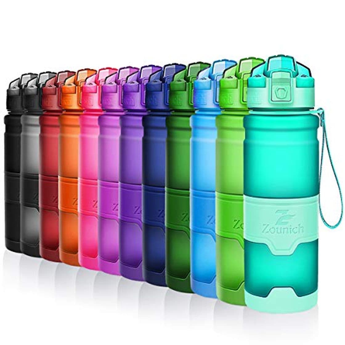 Product ZOUNICH Botella Agua Deporte Botellas Agua Niños sin BPA, Reutilizable Tritan Plástico