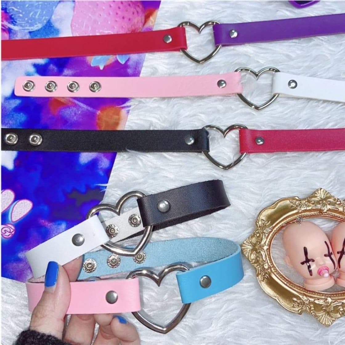 Producto Choker de corazón bicolor