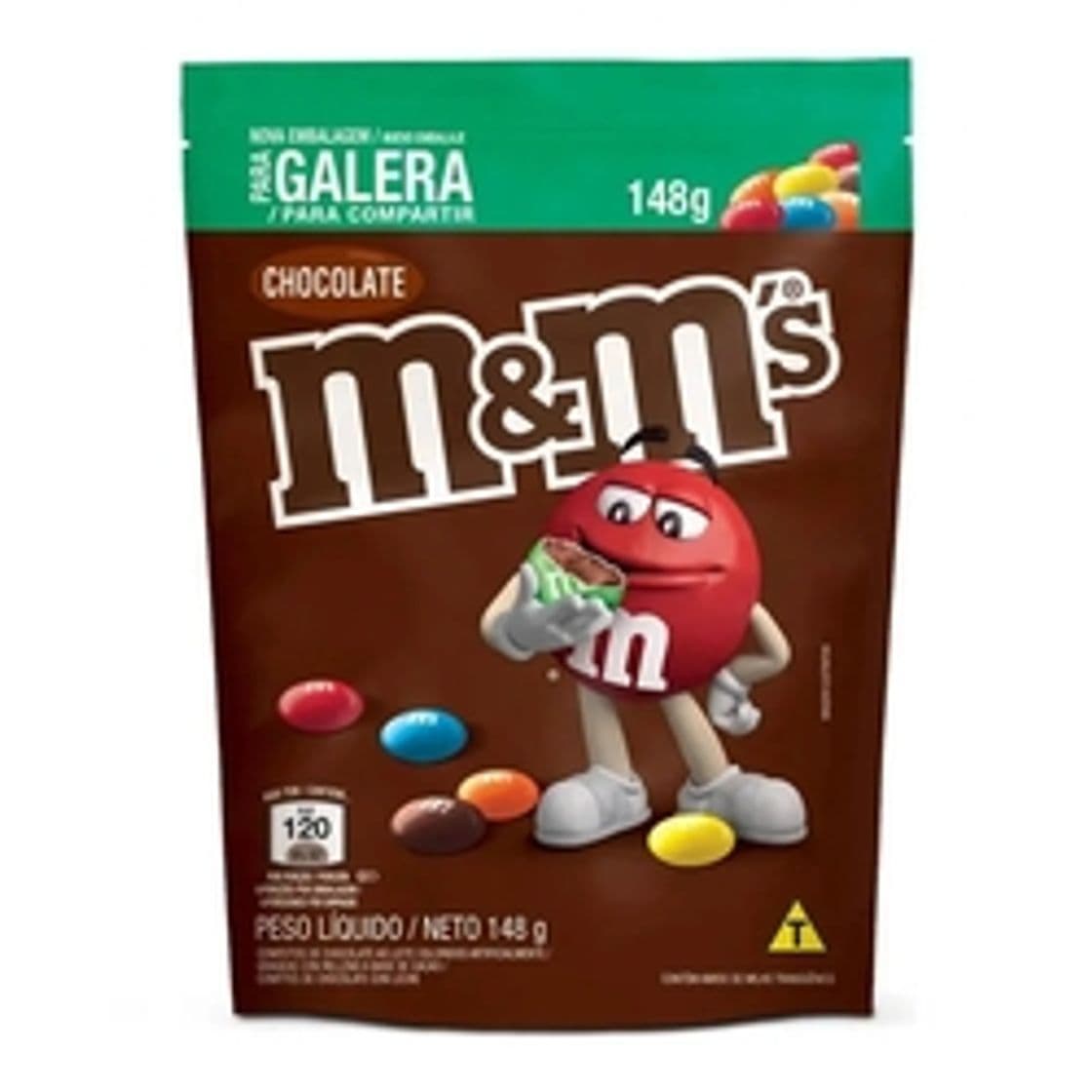 Moda Chocolate Confeito M&ms Ao Leite 148g - Mars nas americanas