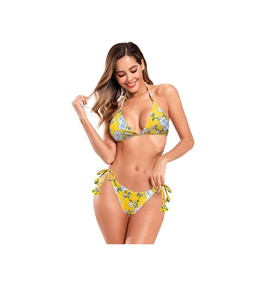 Moda SHEKINI Conjunto de Bikini de Triángulo Sexy para Mujer Traje de Baño