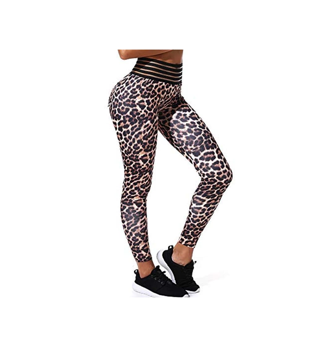 Moda FITTOO Mallas Pantalones Deportivos Leggings Mujer Yoga de Alta Cintura Elásticos y