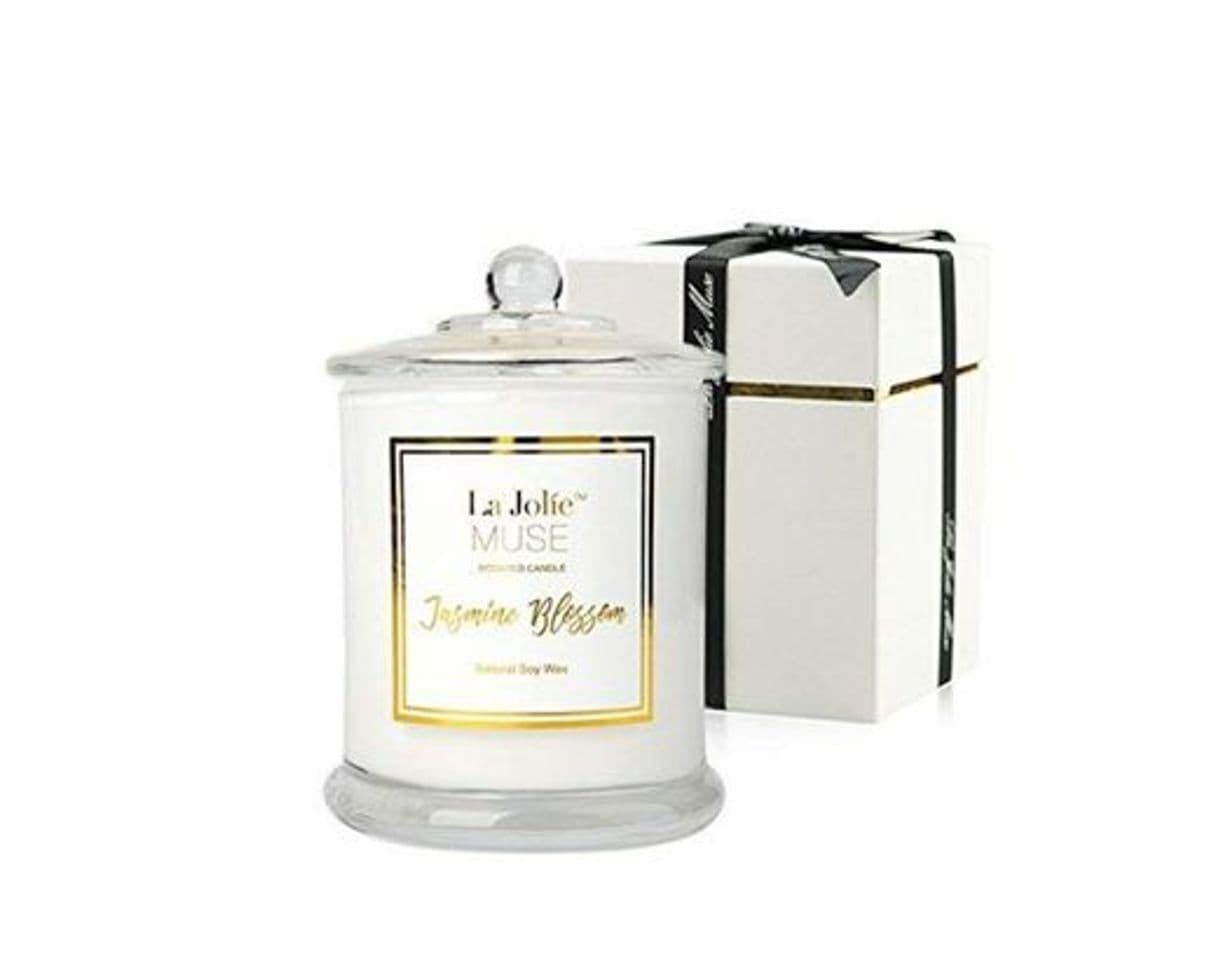 Home La Jolíe Muse Vela perfumada, Cera de Soja Natural Aroma de Jasmine,