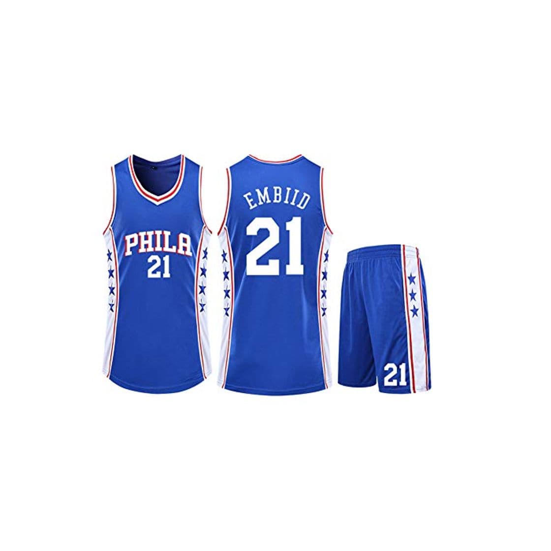 Fashion Jersey de Baloncesto Joel Embiid 21 76ers