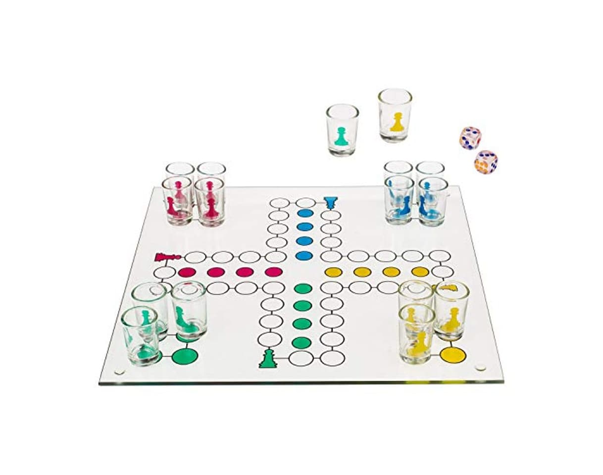 Producto DRINKINGLUDO -  Juego de mesa de beber chupitos Parchís Ludo