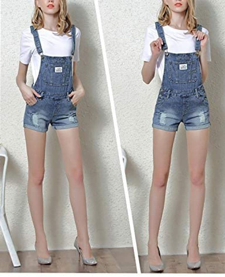 Product Pantalones Cortos De Mezclilla De Mujer Shortalls Rompe Los Mamelucos Verano Jeans