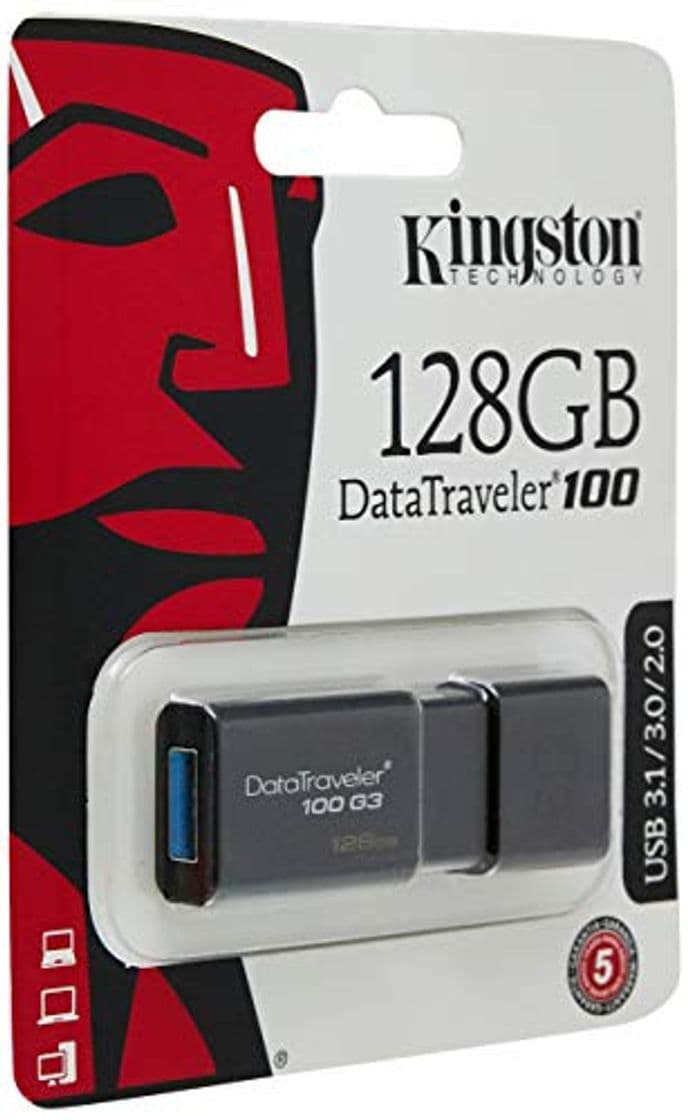 Electrónica Kingston DT100G3/128GB DataTraveler 100 G3