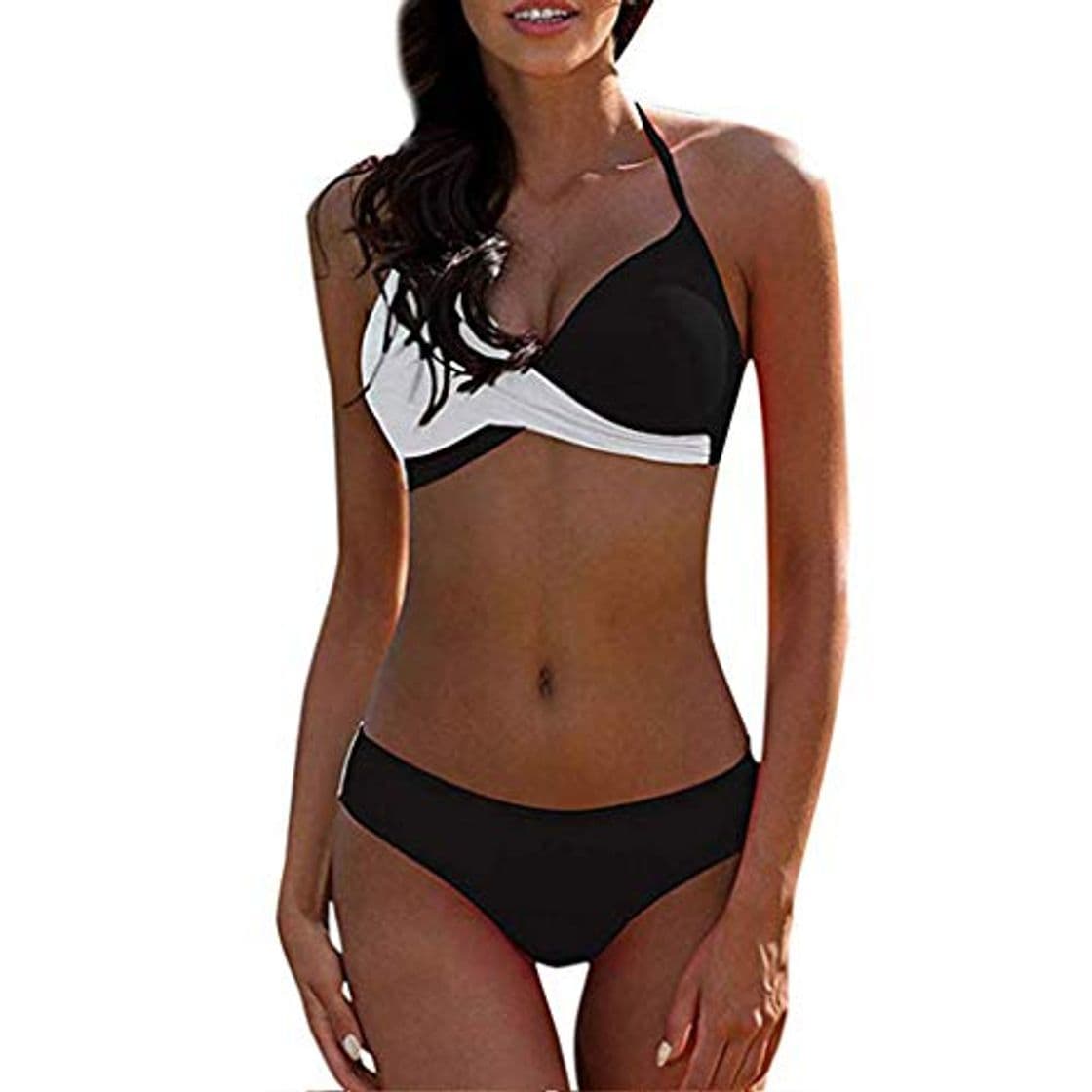 Producto CheChury Bikinis Mujer 2020 Push Up Halter Bikini Traje de baño Acolchado Bra Tops y Braguitas Bikini Sets Talla Grande Bañador Vacaciones