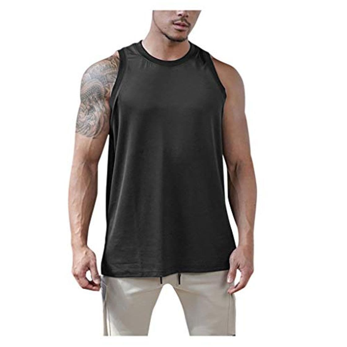 Product JiaMeng-ZI Chalecos para Hombre Camiseta de Tirantes Deportiva Hombre Tirantes Culturismo Fitness