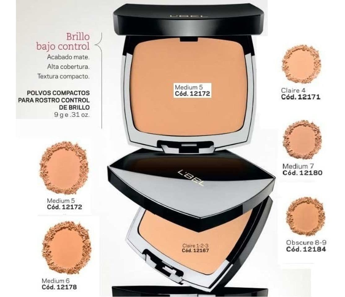 Moda L'BEL Polvo Compacto Control de Brillo