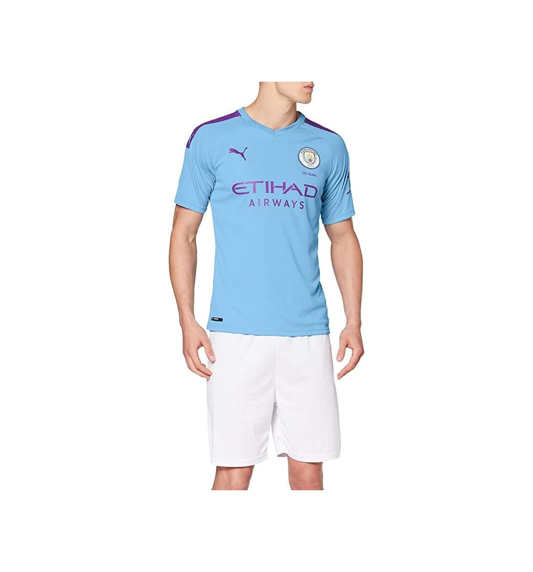 Fitness Puma Men's MCFC HOME Shirt Replica SS with Sponsor Logo Jersey