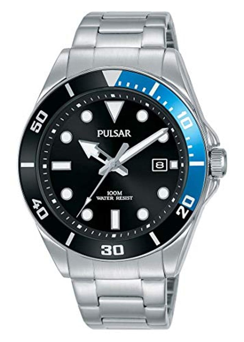 Fashion Pulsar Reloj de Vestir Inspirado en Diver con Pulsera de Acero Inoxidable PG8293X1