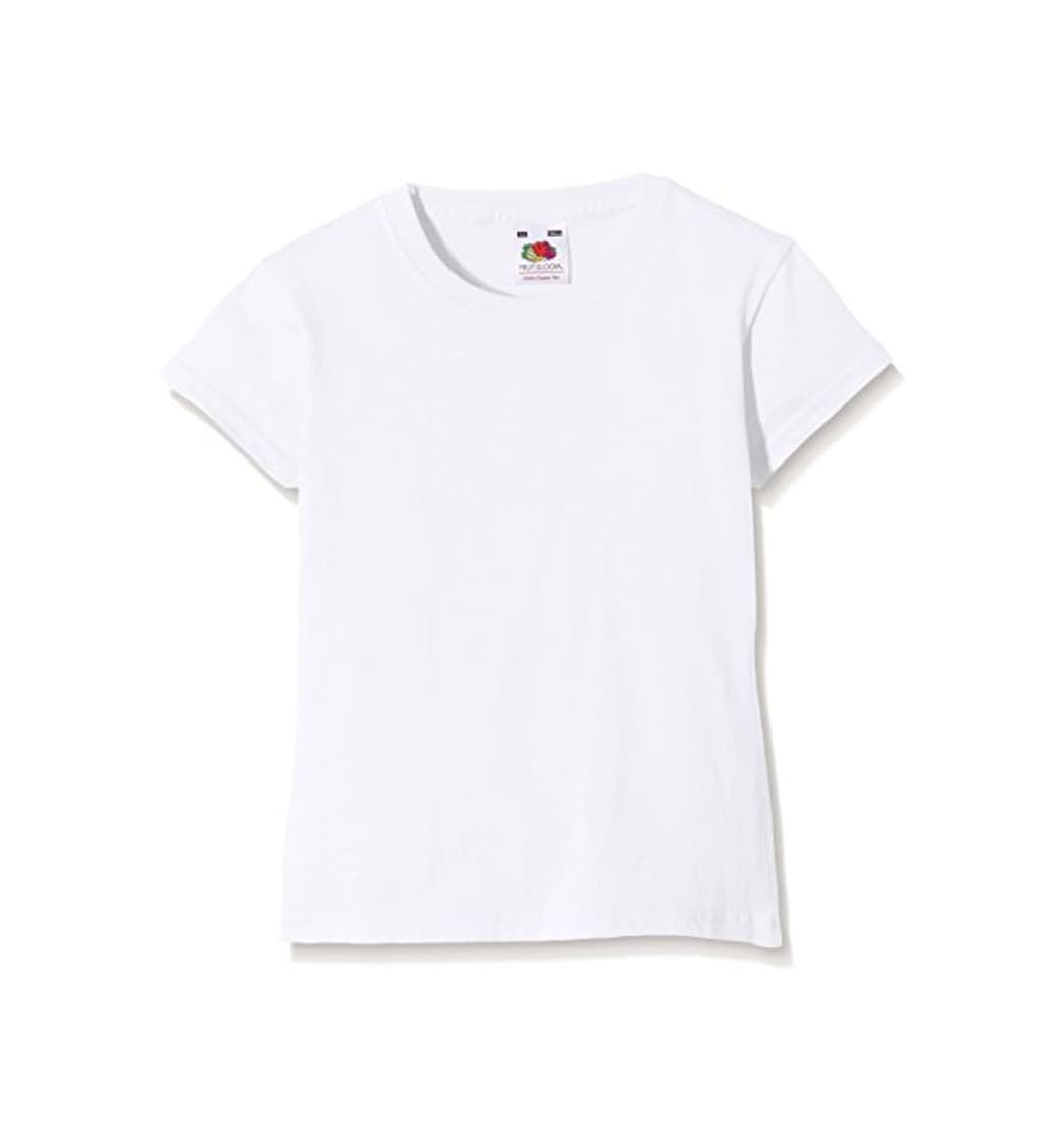 Fashion Fruit of the Loom SS079B, Camiseta Para Niños, Blanco