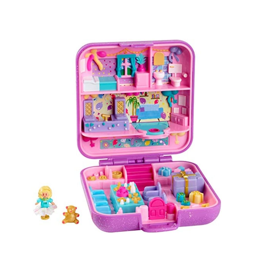 Electronic Polly Pocket - Maletín del 30 aniversario Partytime Surprise, muñeca con accesorios