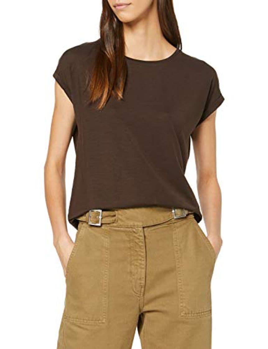 Product Vero Moda Vmava Plain SS Top Ga Noos Camiseta, Marrón