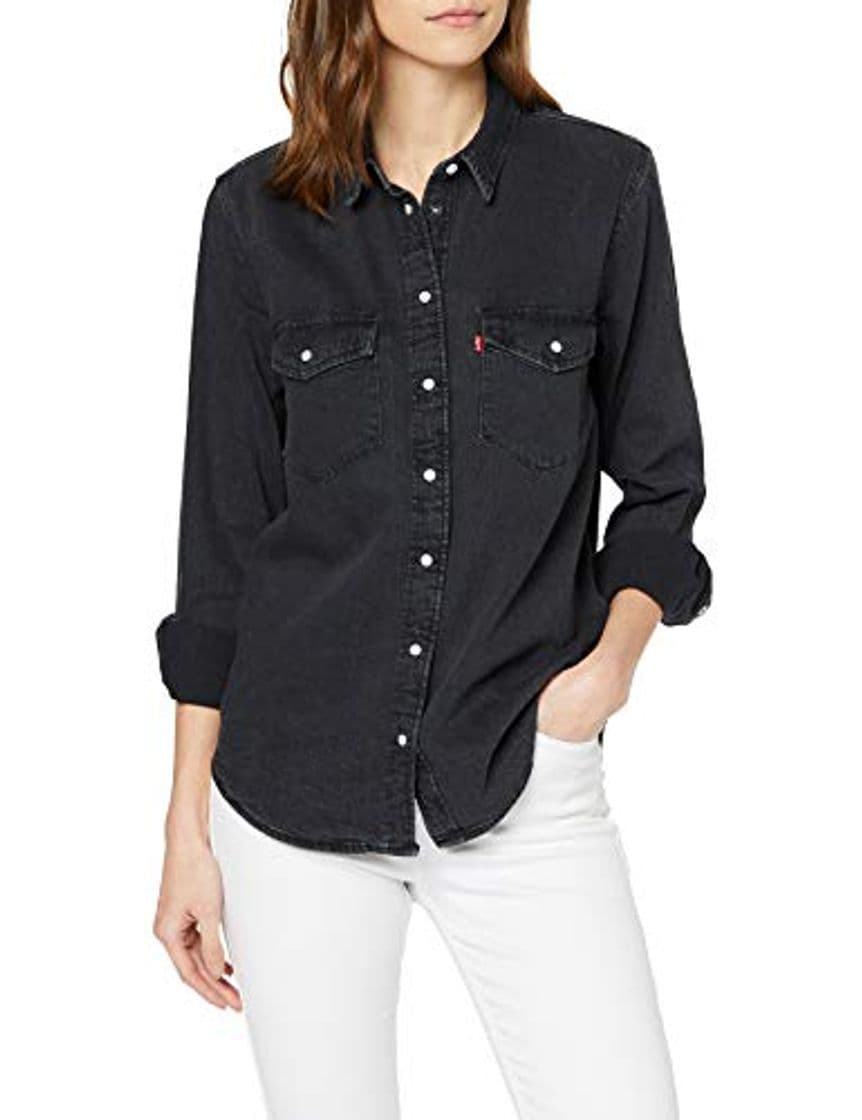 Lugar Levi's Essential Western Blusa, Negro