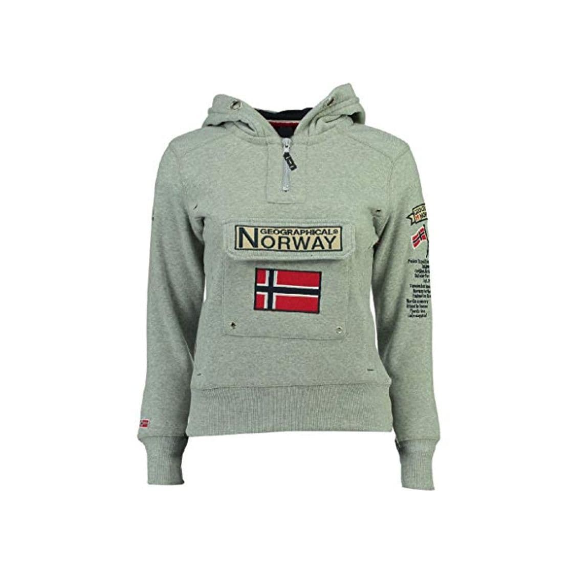 Moda Geographical Norway Sudadera Mujer GYMCLASS A Gris Melange M