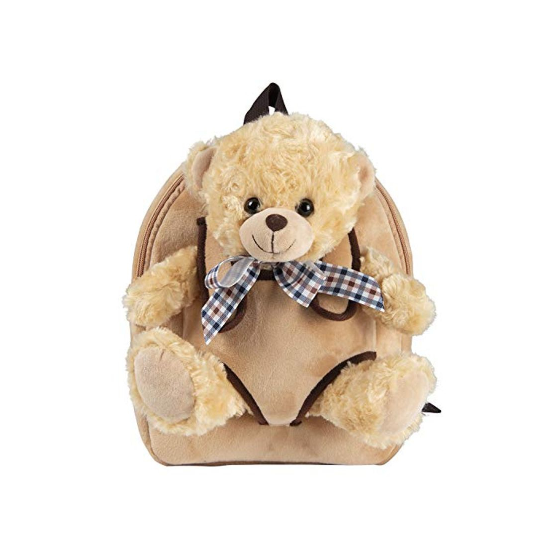 Moda PERLETTI - Mochila Infantil Grande de Animal de Peluche - Bolso para