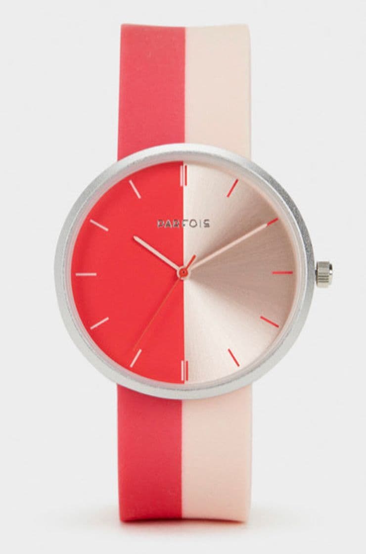 Producto Relógio Com Bracelete Bicolor branco/vermelho 