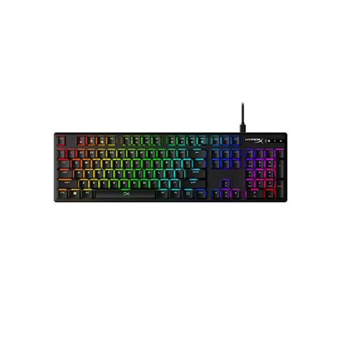 Product HyperX HX-KB6AQX-US Alloy Origins, Teclado mecánico para Juegos RGB, HyperX Aqua,