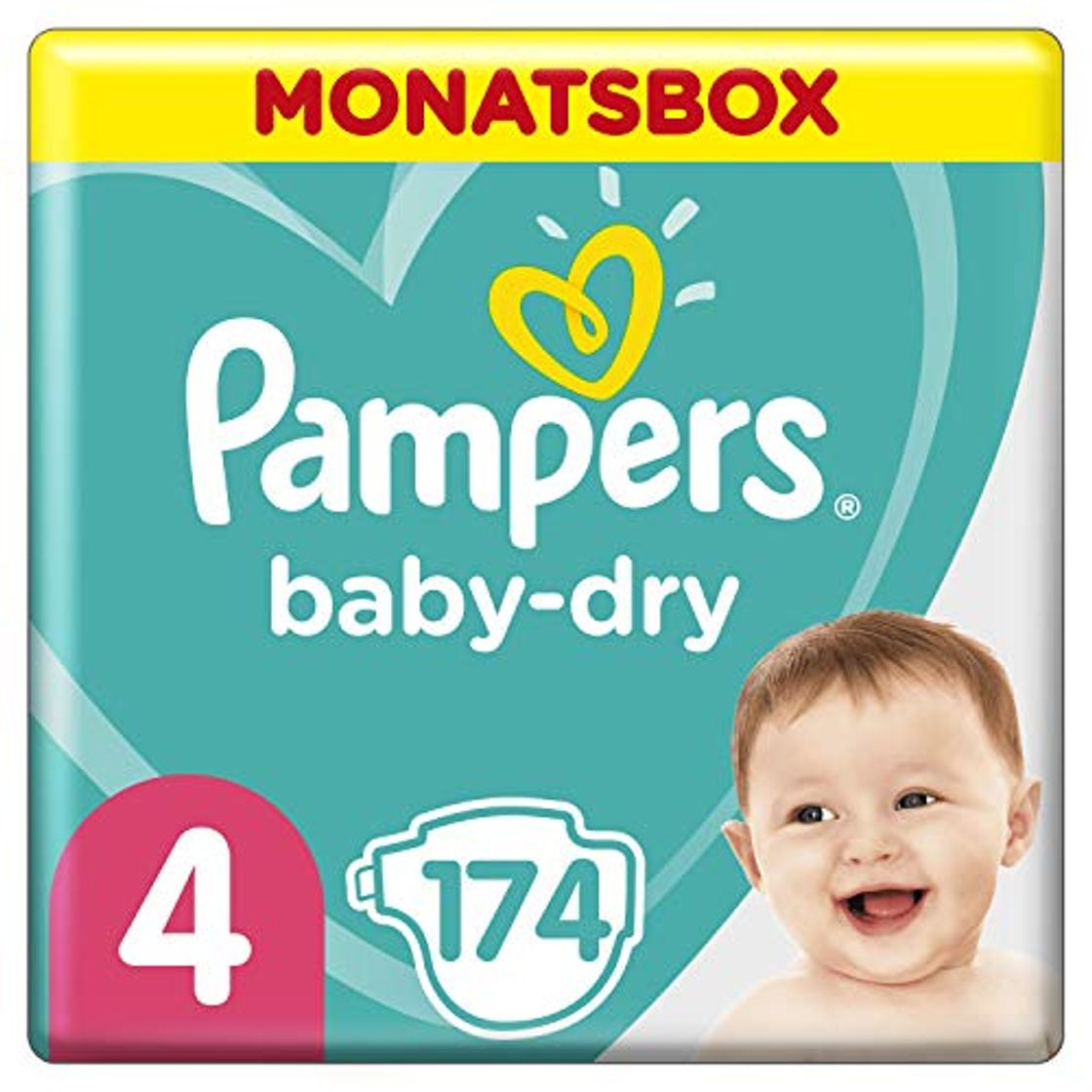 Beauty Pampers Baby Dry, Pañales para Bebés, Talla 4