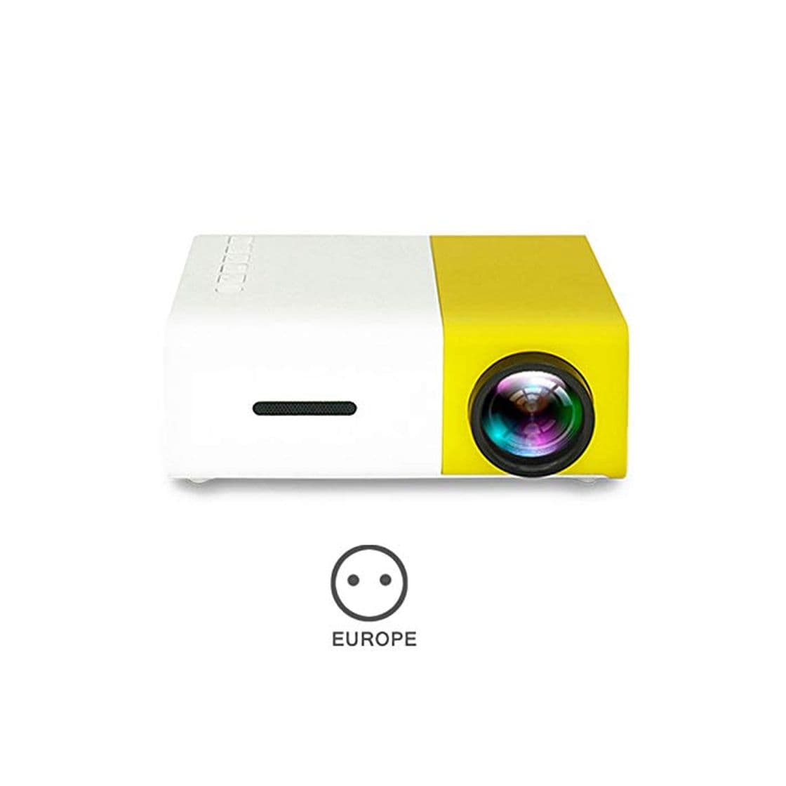 Producto Ohyoulive Mini Projector - Portable Theater Home Office HD 1080P Yellow LED