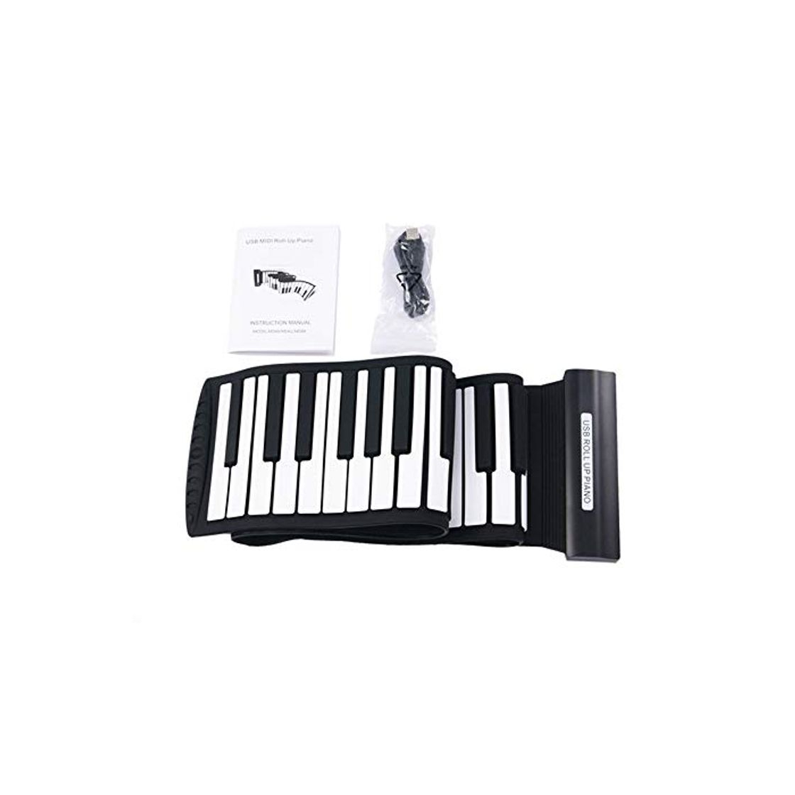 Product XuZeLii ELECTRONI Teclados USB Midi De 88 Teclas Gruesa De Silicona Blanda Flexible De Plegado Eléctrico Enrollar Teclado De Piano Grabar La Programación Digital Rollo de la Mano del Teclado