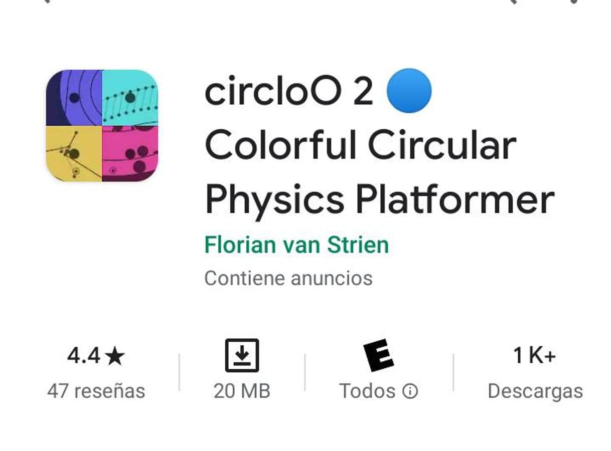 Videogames circloO 2 Colorful Circular Physics Platformer 