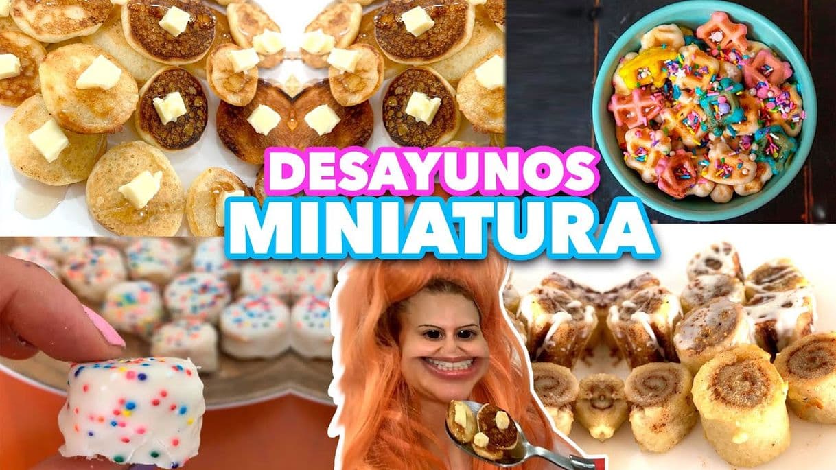 Moda 5 DESAYUNOS MINIATURA!!! Mini hot cakes, Maire wink 