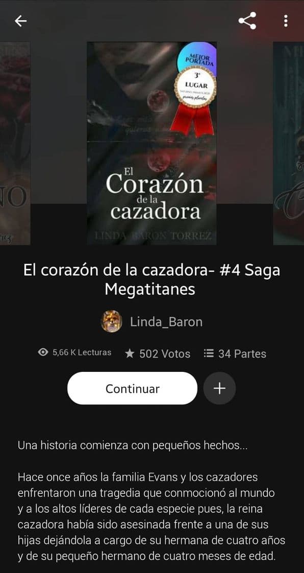 Book El corazón de la cazadora #4 Saga Megatitanes 