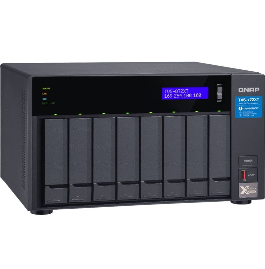 Producto QNAP TVS-872XT 8-Bay NAS Enclosure TVS-872XT-I5-16G-US