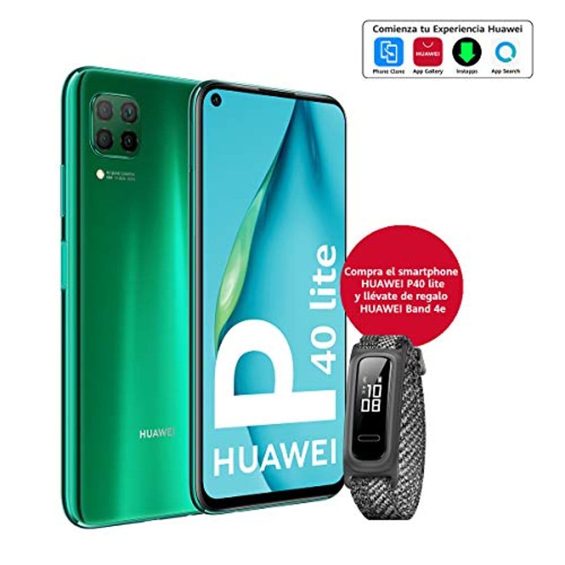 Producto HUAWEI P40 Lite - Smartphone 6.4" (Kirin 810, 6GB RAM,128GB ROM, Cuádruple