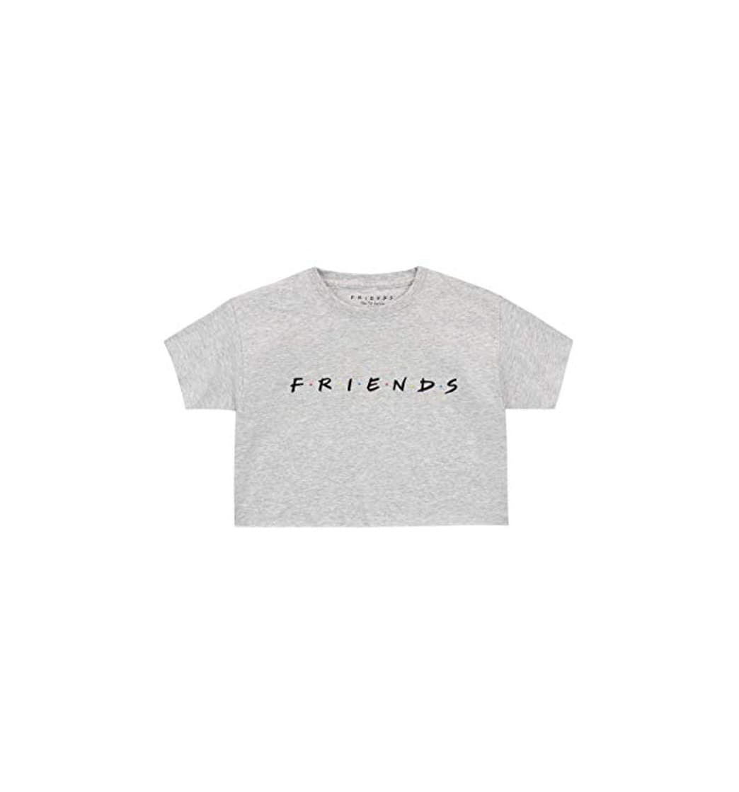 Producto Friends Camiseta de Crop de Manga Corta para Niñas Gris 12-13 Años