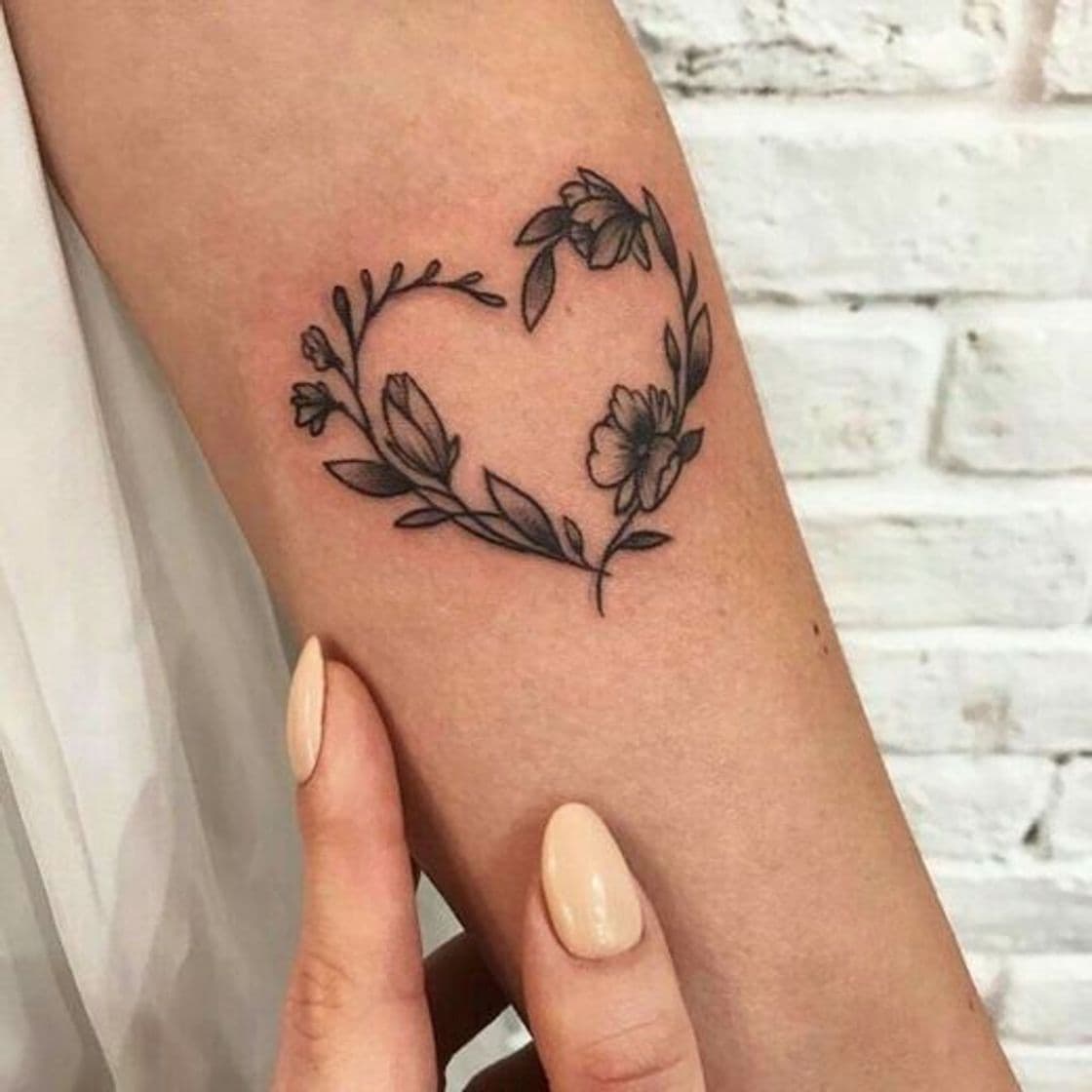 Fashion Tatuagem de coração 