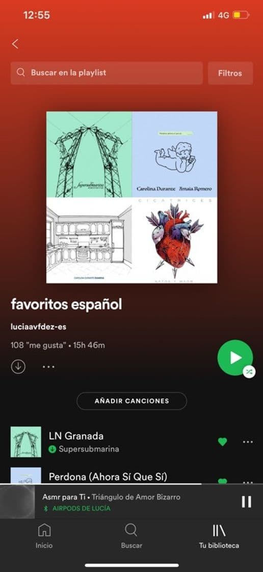 Canción FAVORITOS ESPAÑOL - playlist by @luciaavfdez