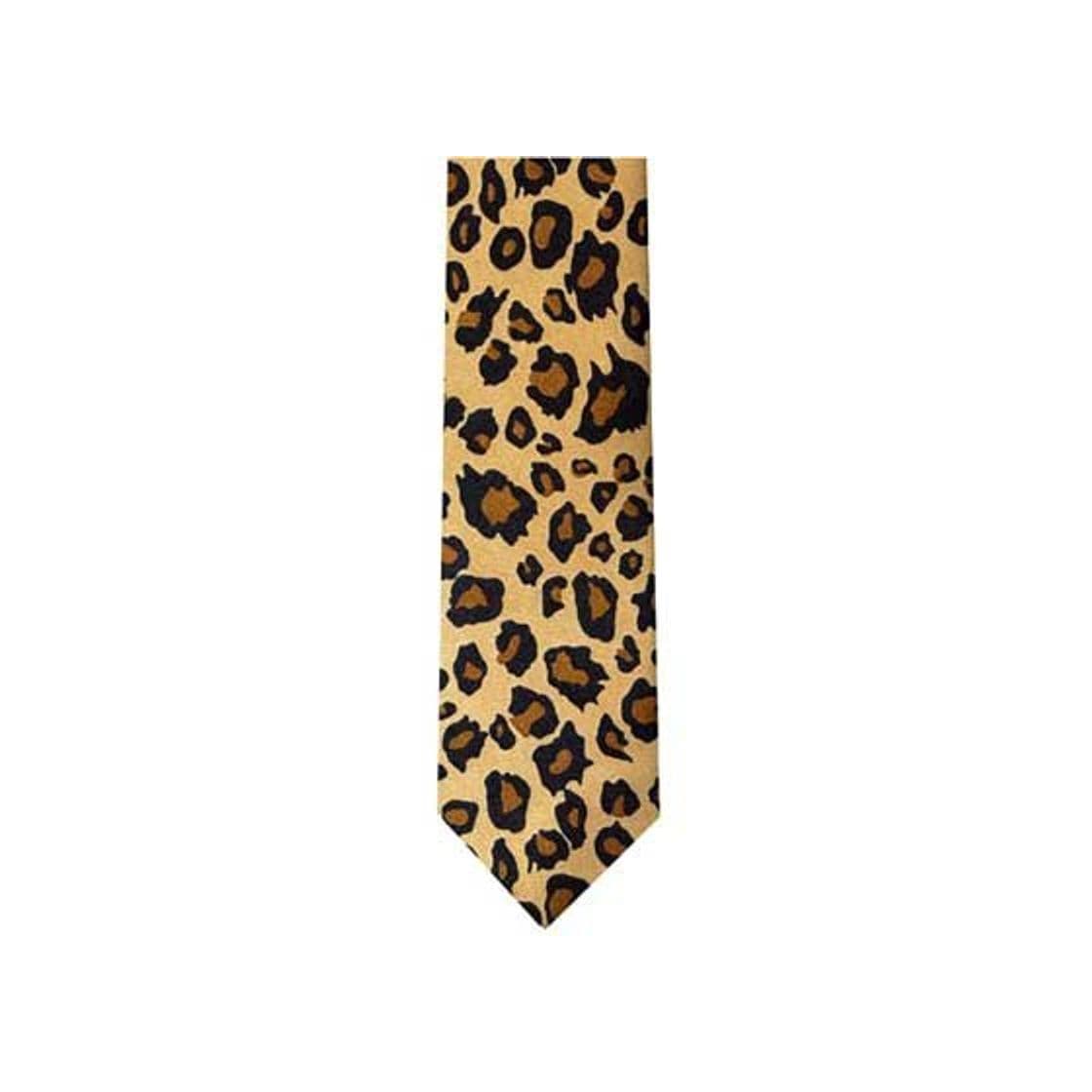 Product Luxury Divas leopardo lunares de hombre Slim marrón y negro cuello