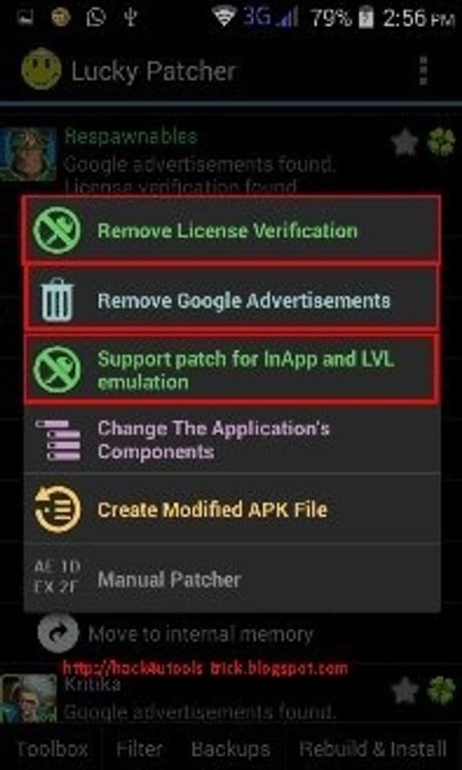 App LuckyPatcher Hack