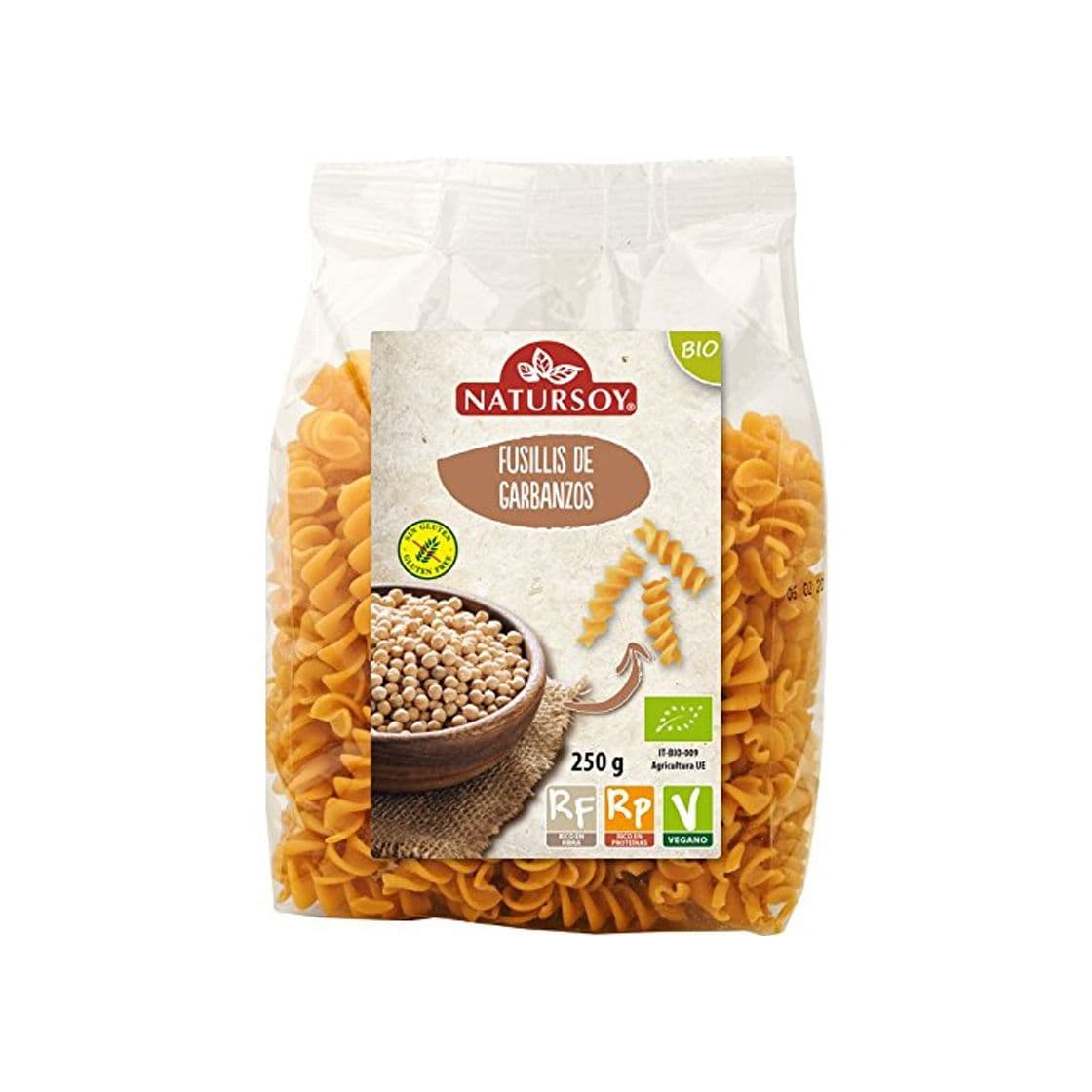 Producto FUSILLI GARBANZOS BIO NATURSOY