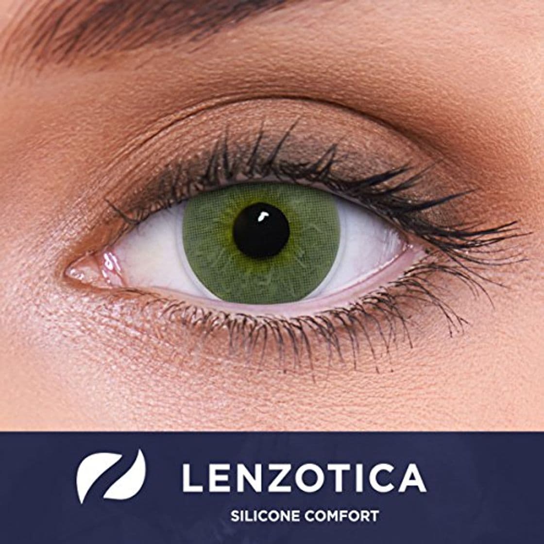 Producto Lentes de contacto verdes naturales 'Platinum Green' de alta cobertura